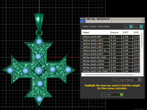 Byzantine Cross PANDANT 3D PRINTABLE MODAL 3D Baskı Modeli