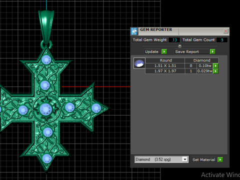 Byzantine Cross PANDANT 3D PRINTABLE MODAL 3D Baskı Modeli