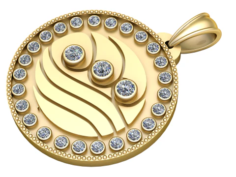 精巧なペンダント 3D 印刷可能モデル 3Dプリントモデル