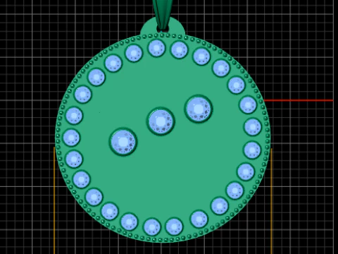 Exquisite PANDANT 3D PRINTABLE MODAL 3D Print Model