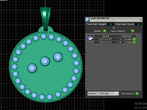 Exquisite PANDANT 3D PRINTABLE MODAL 3D Print Model
