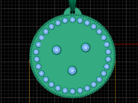 VASSAGO Celtic Spiral PANDANT 3D PRINTABLE MODAL Model Cetak 3D