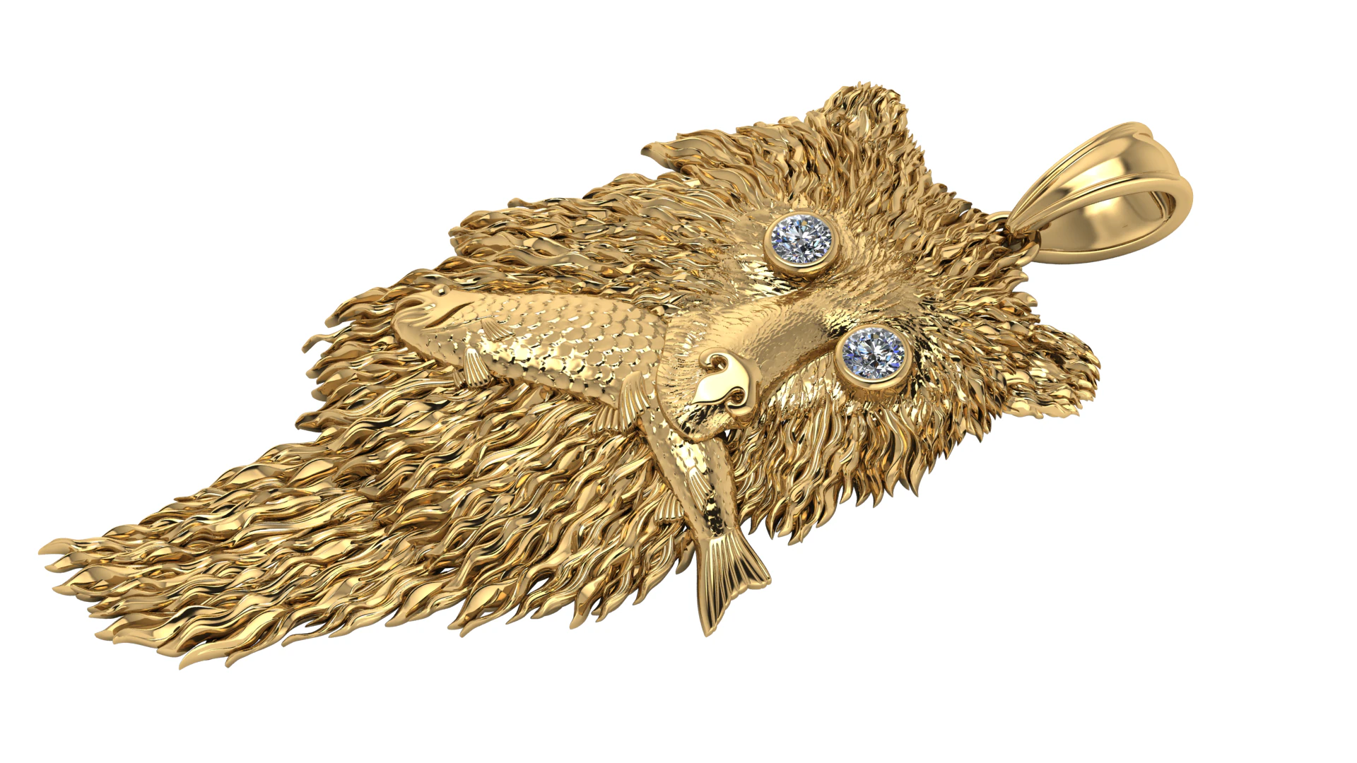 Grizzly Griptape PANDANT 3D PRINTABLE MODAL 3D Print Model .c4d .max .obj .3ds .fbx .stl .blend 