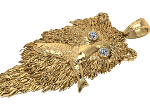 Grizzly Griptape PANDANT 3D PRINTABLE MODAL 3D Print Model