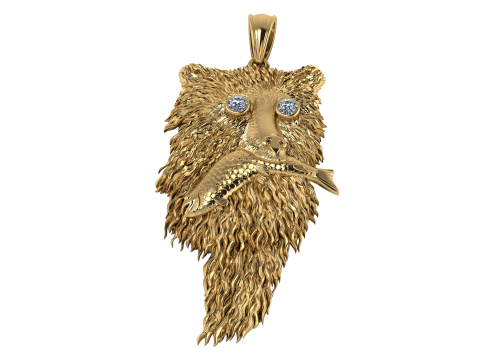 Grizzly Griptape PANDANT 3D PRINTABLE MODAL Modello di stampa 3D