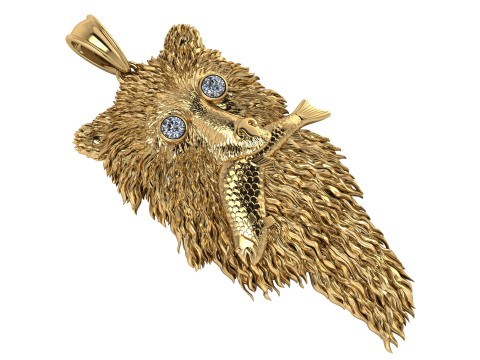 Grizzly Griptape PANDANT 3D PRINTABLE MODAL Modello di stampa 3D