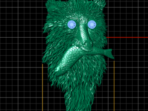 Grizzly Griptape PANDANT 3D PRINTABLE MODAL Modello di stampa 3D