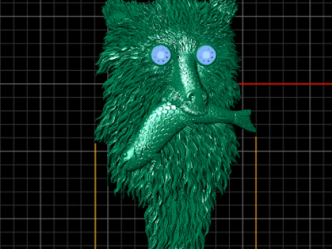 Grizzly Griptape PANDANT 3D PRINTABLE MODAL 3D Print Model
