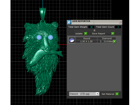 Grizzly Griptape PANDANT 3D PRINTABLE MODAL Modello di stampa 3D