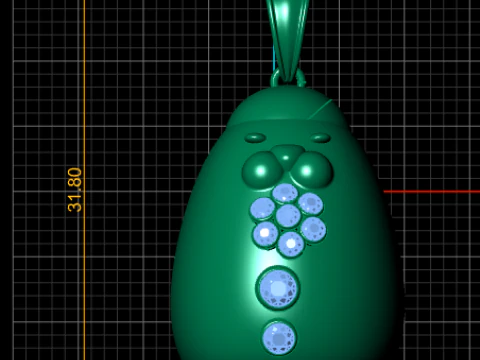 Gudetama PANDANT 3D PRINTABLE MODAL 3D Print Model