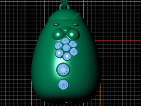 Gudetama PANDANT 3D PRINTABLE MODAL Modello di stampa 3D