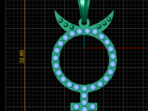 Alchemy PANDANT 3D PRINTABLE MODAL 3D Print Model