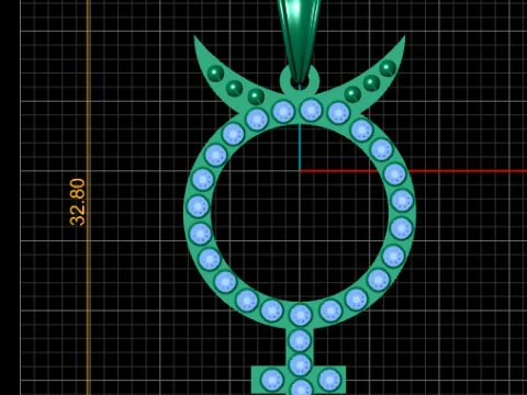 Alchemy PANDANT 3D PRINTABLE MODAL 3D Print Model