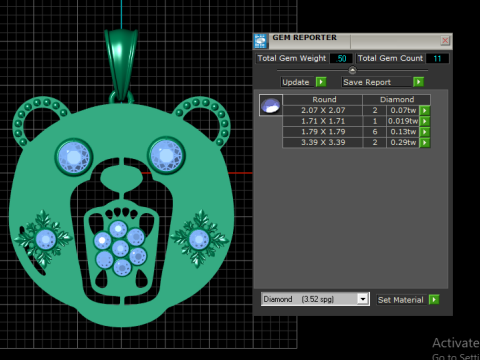 Anamil name PANDANT 3D PRINTABLE MODAL 3D 프린트 모델