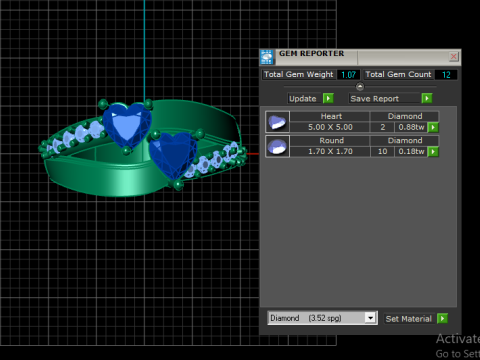 Stylish heart ring PANDANT 3D PRINTABLE MODAL 3D 打印模型