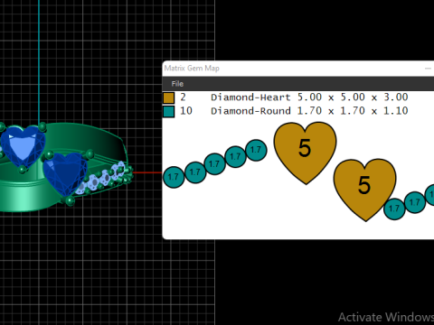 Stylish heart ring PANDANT 3D PRINTABLE MODAL 3D 打印模型