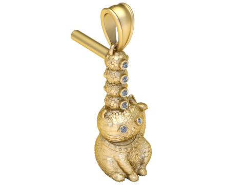 FUNNY TREADY pendant 3d prientable model 3D Print Model