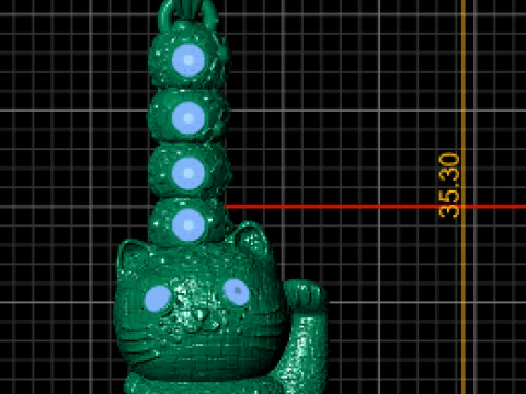 FUNNY TREADY pendant 3d prientable model 3D Print Model