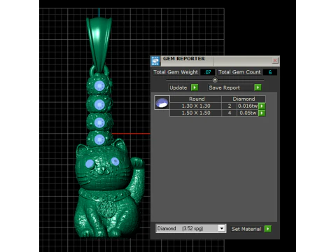 FUNNY TREADY pendant 3d prientable model 3D Print Model