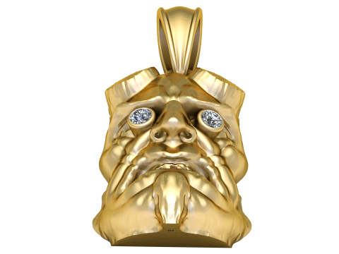 HUMAN FACE pendant 3d printable model 3D प्रिंट मॉडल