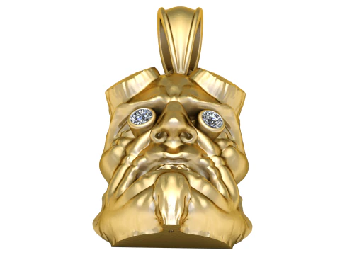 HUMAN FACE pendant 3d printable model 3D Print Model