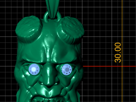 HUMAN FACE pendant 3d printable model 3D प्रिंट मॉडल