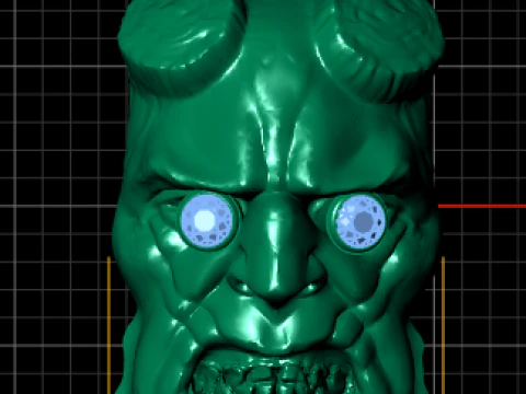 HUMAN FACE pendant 3d printable model 3D Print Model