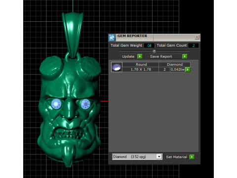 HUMAN FACE pendant 3d printable model 3D प्रिंट मॉडल