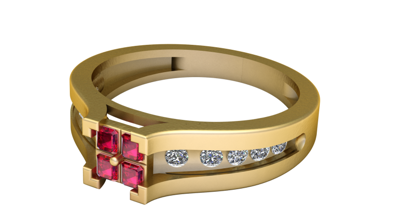 Stylish ring pendant 3d printable model Model Cetak 3D .c4d .max .obj .3ds .fbx .stl .blend 