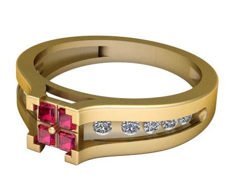 Stylish ring pendant 3d printable model 3D Print Model