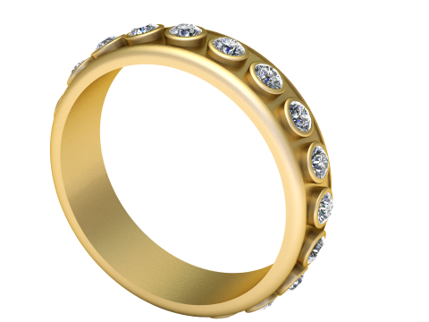 Round ring pendant 3d printable model 3D Print Model