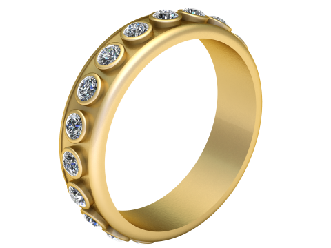Round ring pendant 3d printable model 3D Print Model