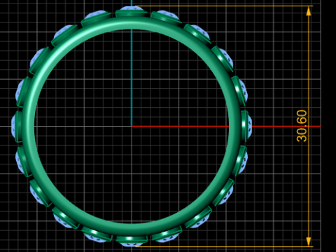 Round ring pendant 3d printable model 3D Print Model