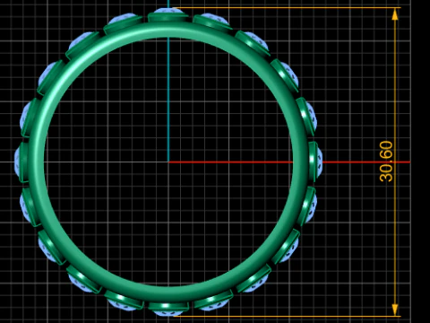 Round ring pendant 3d printable model 3D Print Model
