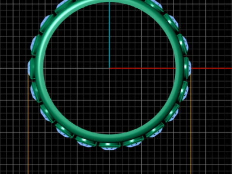 Round ring pendant 3d printable model 3D Print Model