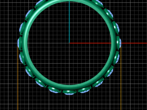 Round ring pendant 3d printable model 3D Print Model
