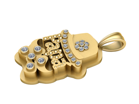Freemen pendant 3d printable model 3D Print Model