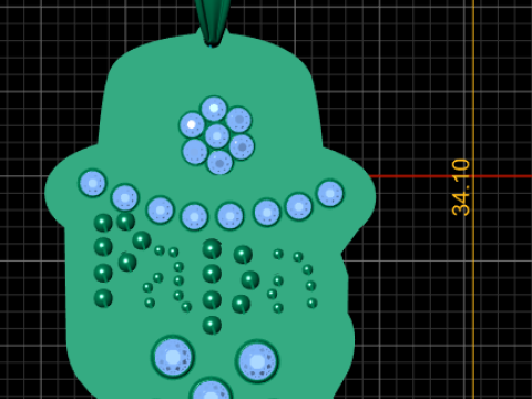 Freemen pendant 3d printable model Modelo de impresión 3D