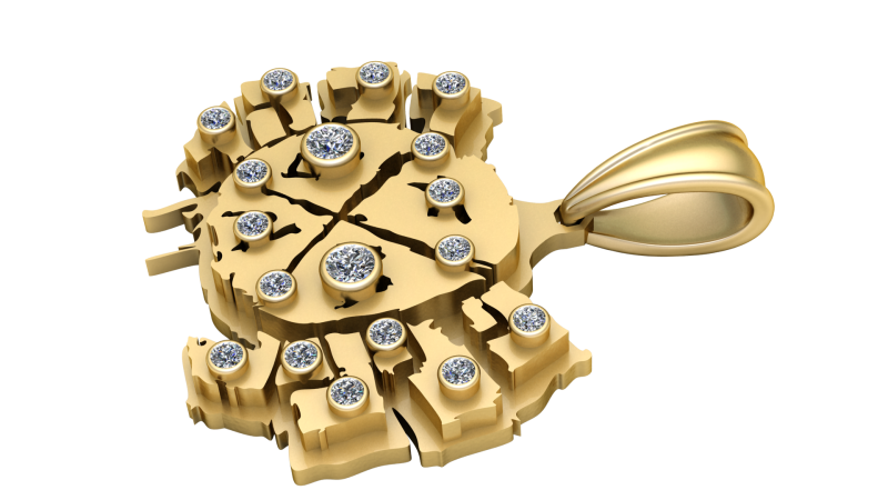 Colgantependant 3d printable model Modelo de Impressão 3D .c4d .max .obj .3ds .fbx .stl .blend 