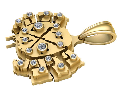Colgantependant 3d printable model Model Cetak 3D