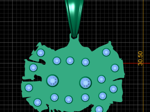 Colgantependant 3d printable model Modelo de Impressão 3D