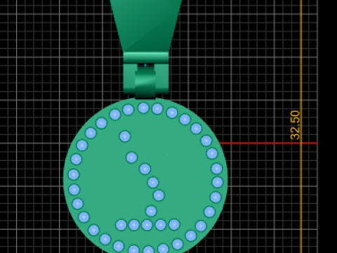 Cat coin pendant 3d printable model 3Dプリントモデル