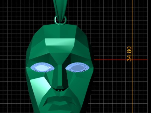 Mask pendant 3d printable model 3D Print Model