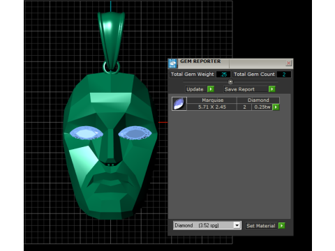 Mask pendant 3d printable model 3D Print Model