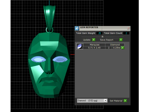 Mask pendant 3d printable model 3D Print Model