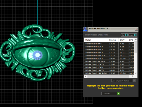 Eyes Gold pendant 3d printable model 3D Print Model