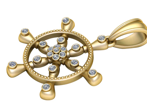 Pirate Ship pendant 3d printable model 3D Print Model