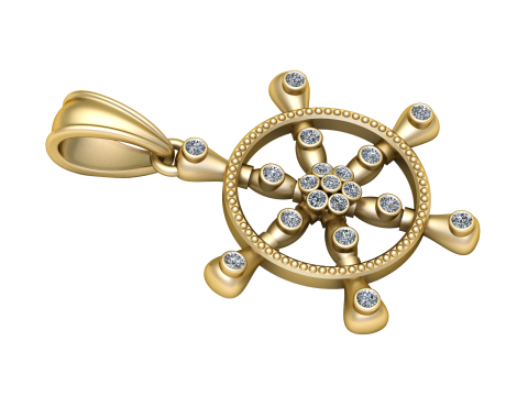 Pirate Ship pendant 3d printable model Modèles 3D en vedette