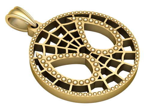 Spiderman Locket Stylish pendant 3d printable model Modello di stampa 3D