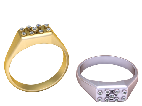 Ring pendant 3d printable model 3Dプリントモデル